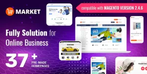 Market - Premium and Optimized Magento Theme (37+ Indexes)