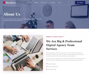 Marketa - Digital Agency Business Services Elementor Template Kit