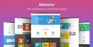 Marketer - SEO, Online Marketing, Social Media WordPress Theme
