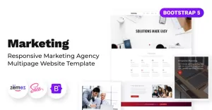Marketing Agency - Responsive Marketing Agency Multipage Website Template