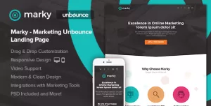 Marky -  Marketing Unbounce Landing Page