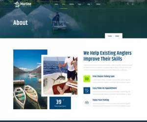 Marline – Fishing & Hunting Club Elementor Template Kit