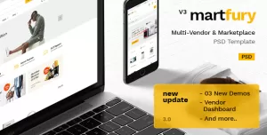 MartFury  Multi-Vendor & Marketplace eCommerce PSD Template