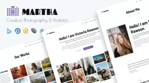 Martha - Creative Photography Joomla Template - Themes ...