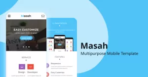 Masah - Multipurpose Mobile Website Template