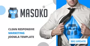 Masoko - Clean Responsive Marketing Joomla Theme