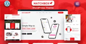 Match Box - Online dating mobiele app WordPress