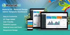 Material UI - Material Design Admin Template Dashboard