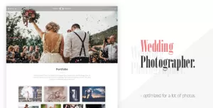 Max - Landing Page For Wedding Photographer