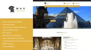 Max Museum - History and Archeology WordPress Theme - Themes ...