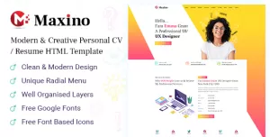 Maxino - Personal Resume HTML5 Template