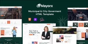 Mayorx - Municipal & City Government HTML Template