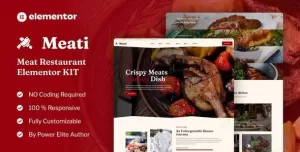 Meati - Meat Restaurant Elementor Template Kit