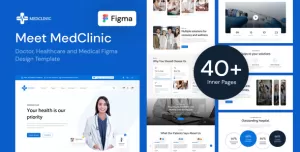 MedClinic - Doctor, Healthcare and Medical Figma Design Template
