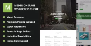 Meder - One Page Bootstrap Responsive WordPress Theme