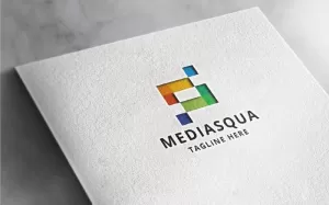 Media Square Professional Logo