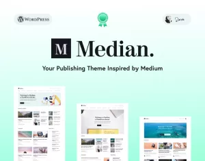 Median - Blog Inspired by Medium's Design WordPress Theme