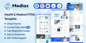 Mediax - Health & Medical Service HTML Template
