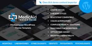MedicAid - Dentist & Medical- Multipurpose WordPress theme RTL