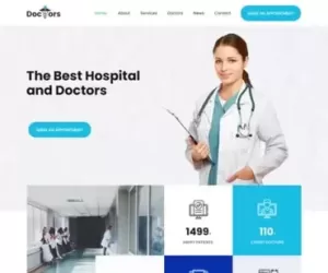 Medical clinic WordPress theme 4 doctor clinic book appointment hospital