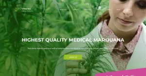Medical Marijuana Dispensary - Premium Moto CMS 3 Template