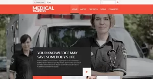 Medical Training School Website Template - TemplateMonster