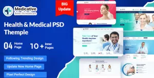 Medicative - Health Medical PSD Template