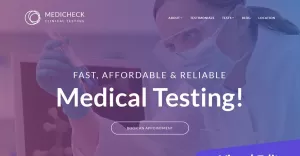 MediCheck - Medical Laboratory Moto CMS 3 Template