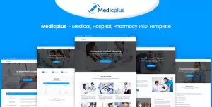Medicplus - Medical, Hospital, Pharmacy PSD Template