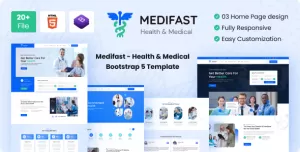 Medifast - Health & Medical Bootstrap 5 Template