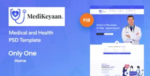 Medikeyaan - Medical & Health PSD Template