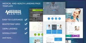 MediKos Center - Medical and Health PSD Landing Template