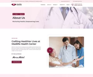 MediLife - Medical Clinic Services Elementor Template Kit