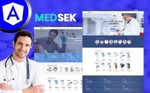 Medsek  Medical Equipment Res-seller Angular JS Template