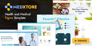 MedXtore - Health and Medical Figma Template