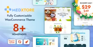 MedXtore – Pharmacy, Medical & Beauty Elementor WooCommerce Theme