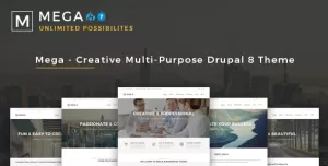 Mega - Creative Multi-Purpose Drupal 7 - 8.8 Theme