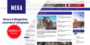 MegaNews - Responsive & Professional News Magazine Joomla Template
