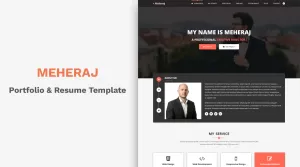 Meheraj - Personal Portfolio and Resume Template - Themes ...