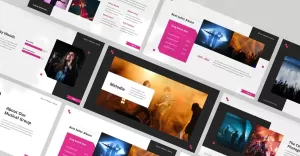 Melodie — Musical Band Keynote Template - TemplateMonster