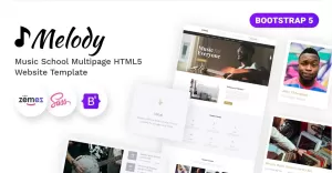Melody - Music School Multipage HTML5 Bootstrap Website Template