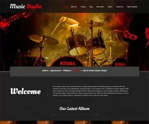 Melody - Music Studio WordPress Theme for recording studio SKT Theme