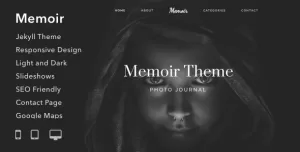 Memoir - Responsive Jekyll Theme for Bloggers Writers and Photographers
