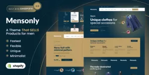 Mensonly - Shopify 2.0 Clothing Shop Theme