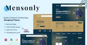 Mensonly - The Ultimate Mens Fashion Store WordPress Theme