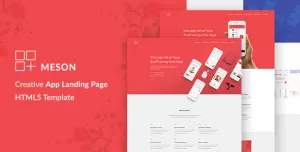 Meson - App Landing Page with Blog