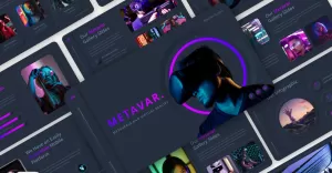 Metavar – Virtual Reality and Metaverse PowerPoint Template