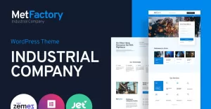 MetFactory - Industry Company WordPress Theme