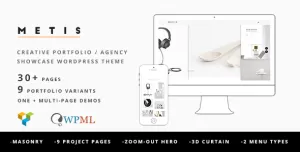 Metis - Portfolio / Agency WordPress Theme