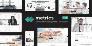 Metrics Business - SEO, Digital Marketing, Social Media HTML Template